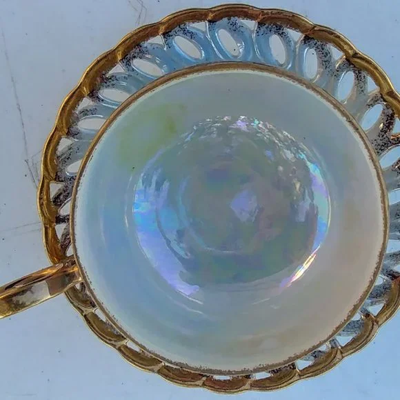 L.M. Royal Halsey very fine china cup & saucer set - Picture 9 of 10